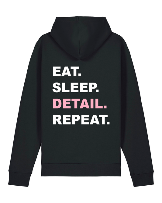 Hoodie eat sleep - Roze